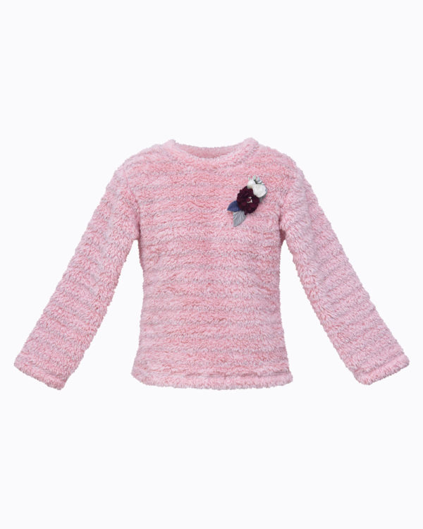 Striped Lurex Fur Top – Daffodils