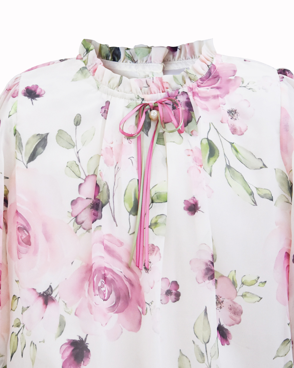 DKF114-Georgette Embroidered Blouses with Deep V cut. Can be altered up to size 42